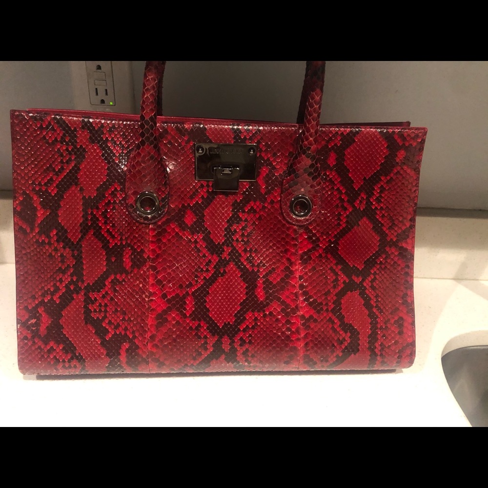 Jimmy Choo Riley Python Handbag - Picture 2 of 7